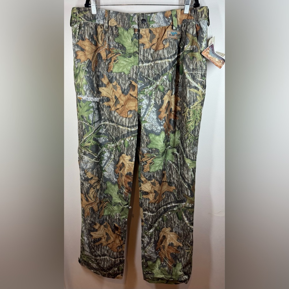 NWT Mossy Oak Whitewater Rainblocker Men's‎ Camouflage Pants Size 2XL